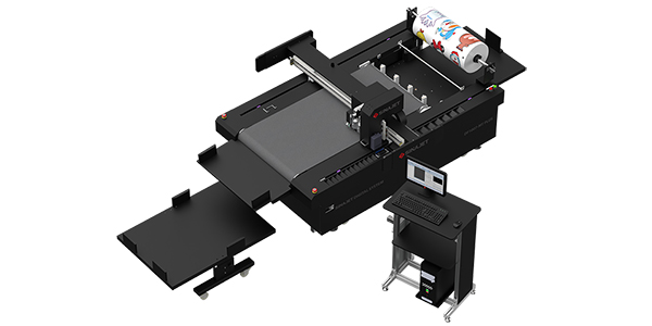 Cortadora digital con barniz de punto UV